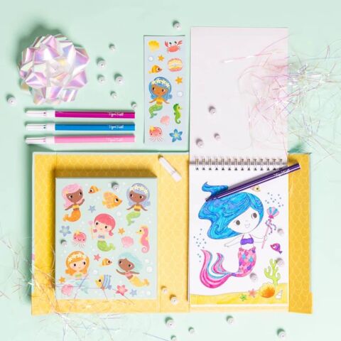 Tiger Tribe Boyama Seti / Mermaids - Colouring Set