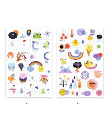 Djeco Dövme - Weather Emojis