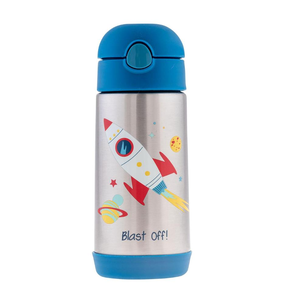 Stephen Joseph Kapaklı Pipetli Suluk 350 ml - Roket