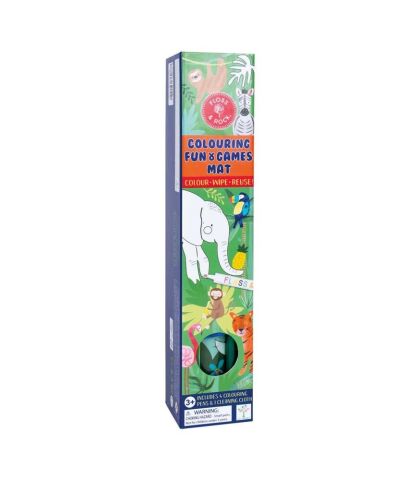 Floss & Rock Boyanabilir Oyun ve Aktivite Matı / Jungle