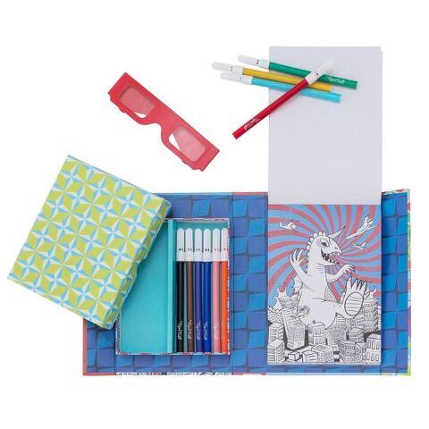 Tiger Tribe 3D Boyama Seti / Sci Fi Fun - 3D Colouring Set