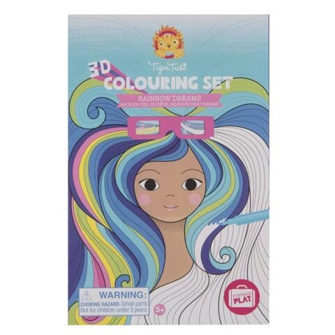 Tiger Tribe 3D Boyama Seti / Rainbow Dreams - 3D Colouring Set