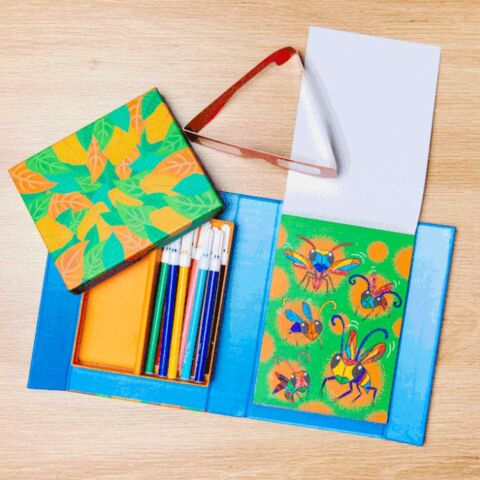 Tiger Tribe 3D Boyama Seti / Fierce Creatures - 3D Colouring Set