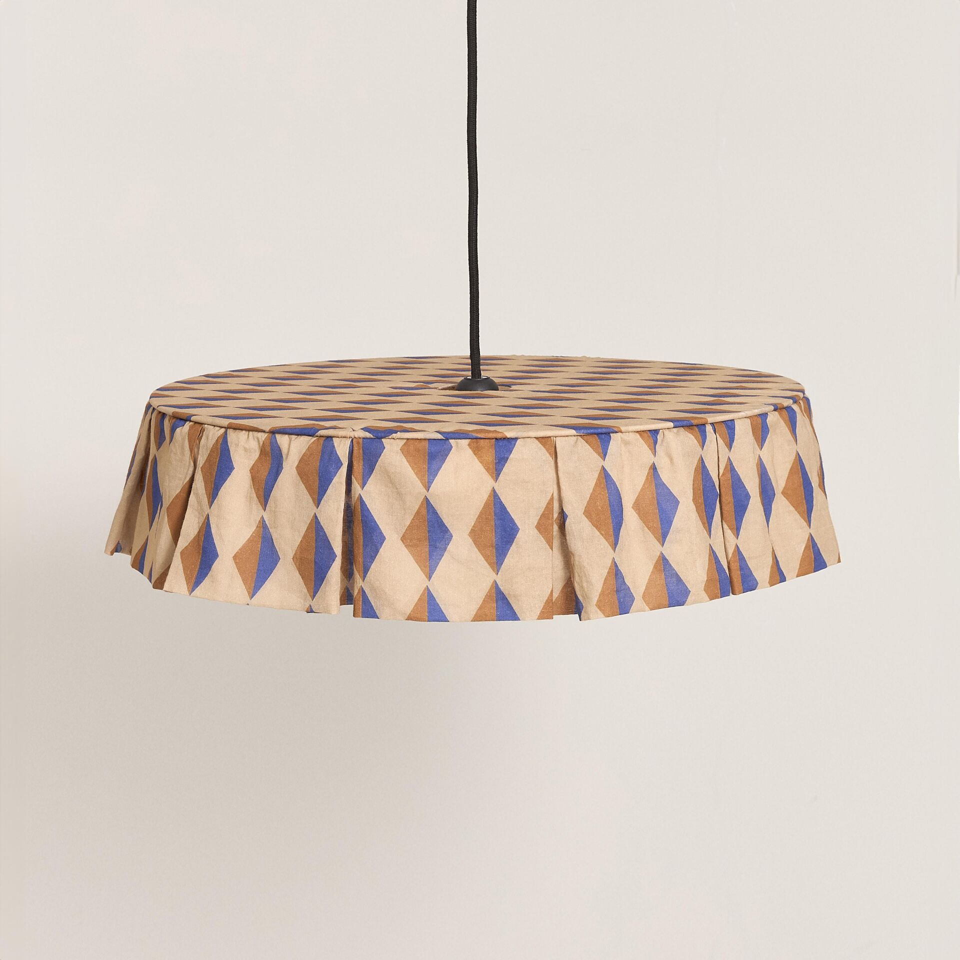 Vibes Aydınlatma Şapkası, 50cm çap, Brown Blue Harlequin