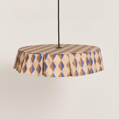 Vibes Aydınlatma Şapkası, 50cm çap, Brown Blue Harlequin