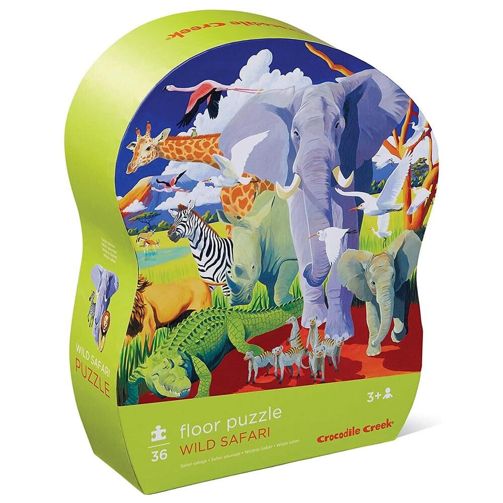 Crocodile Creek Dekoratif Puzzle Safari 36 Parçalı Yapboz