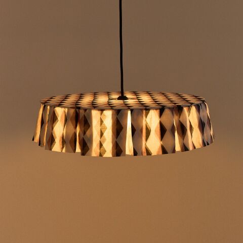 Vibes Aydınlatma Şapkası, 50cm çap, Auburn Black Harlequin