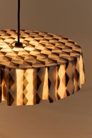 Vibes Aydınlatma Şapkası, 50cm çap, Auburn Black Harlequin