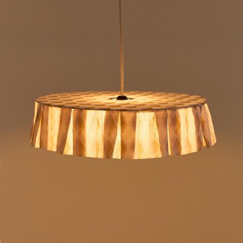 Vibes Aydınlatma Şapkası, 50cm çap, Mustard Lilac Harlequin