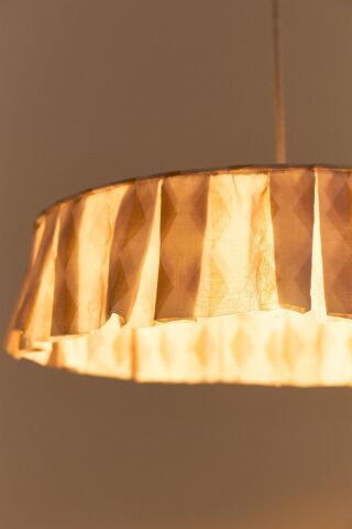 Vibes Aydınlatma Şapkası, 50cm çap, Mustard Lilac Harlequin