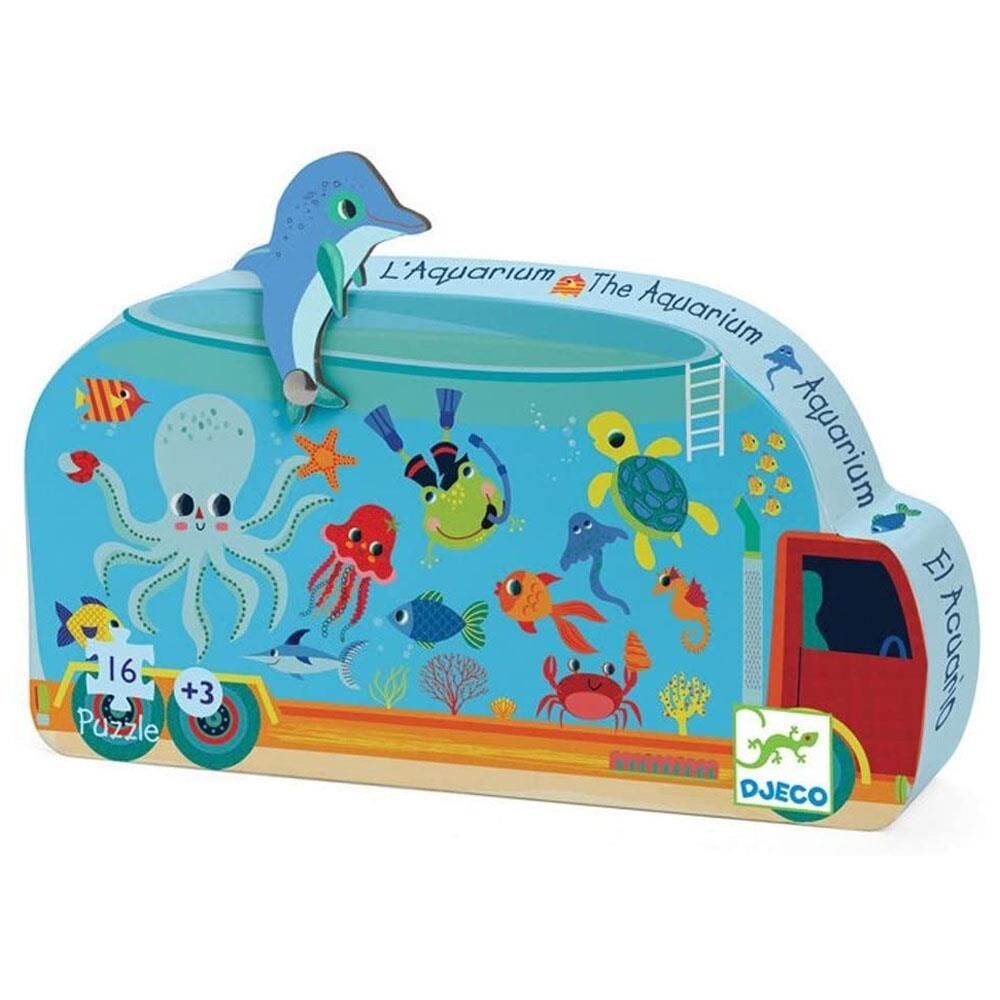 Djeco Dekoratif Puzzle 16 Parçalı Yapboz / The Aquarium