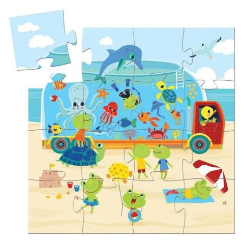 Djeco Dekoratif Puzzle 16 Parçalı Yapboz / The Aquarium