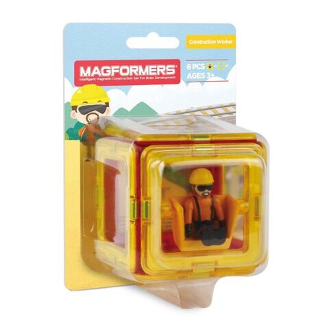 Magformers Mıknatıslı Mini Set Construction Worker 6 Parça