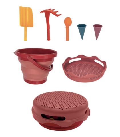 Compactoys 7in1 Plaj Kovası Seti - Kırmızı