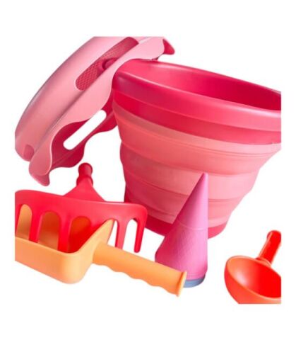 Compactoys 7in1 Plaj Kovası Seti - Kırmızı