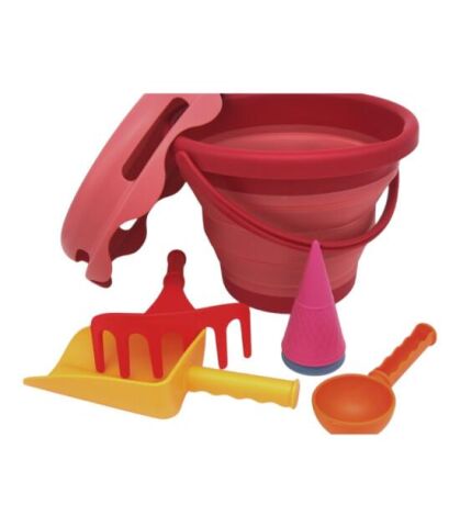 Compactoys 7in1 Plaj Kovası Seti - Kırmızı
