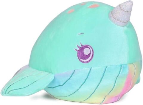 Squishmallows Dream Beams Deniz Gergedanı Nickie Peluş Oyuncak 40 cm