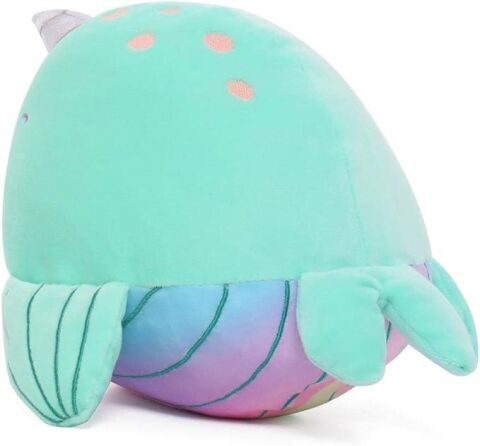 Squishmallows Dream Beams Deniz Gergedanı Nickie Peluş Oyuncak 40 cm