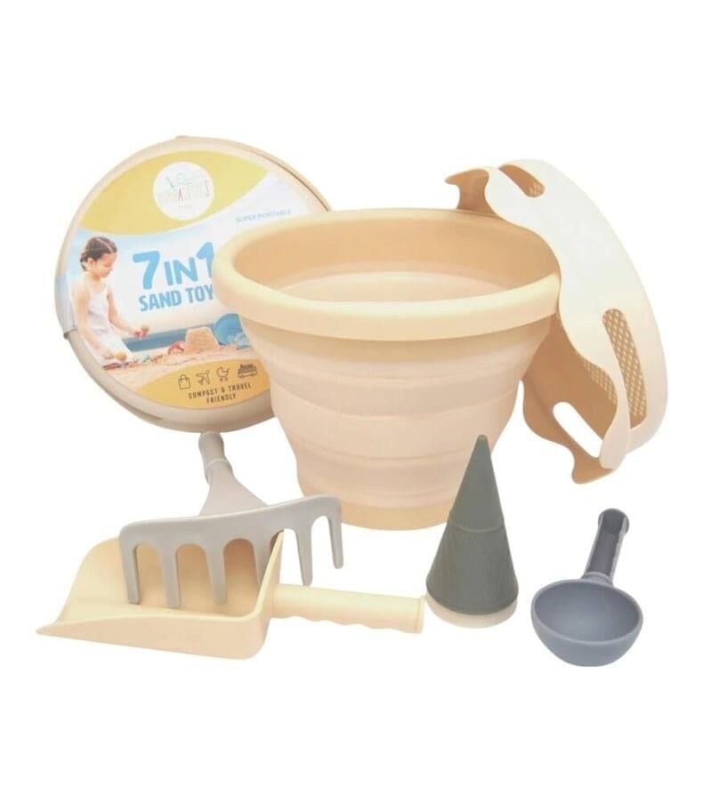 Compactoys 7in1 Plaj Kovası Seti -  Bej