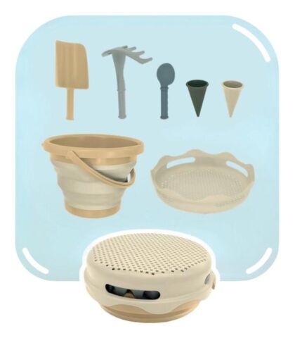 Compactoys 7in1 Plaj Kovası Seti -  Bej