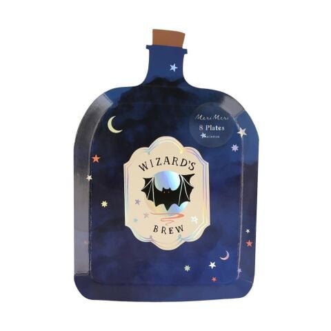 Meri Meri - Making Magic Potion Bottle Plates - Make Magic Sihirli Şişe Tabaklar (8'Li)