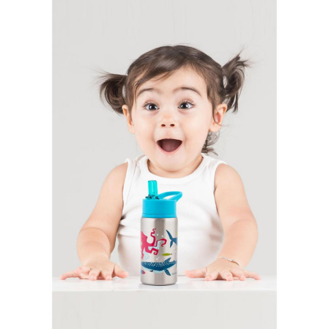 Stephen Joseph Paslanmaz Çelik Suluk 530 ml - Köpek Balığı