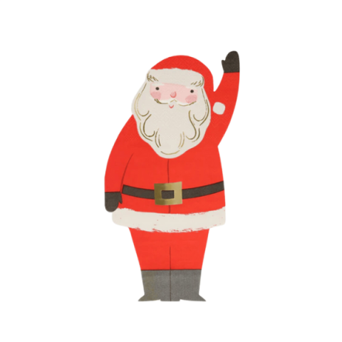 Meri Meri - Jolly Christmas Santa Napkins - Noel Baba Peçeteler (16'lı)