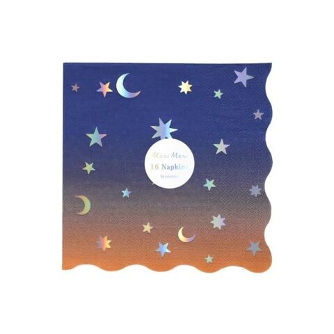 Meri Meri - Making Magic Star Large Napkins - Make Magic Yıldızlar Peçeteler (L) (16'Lı)