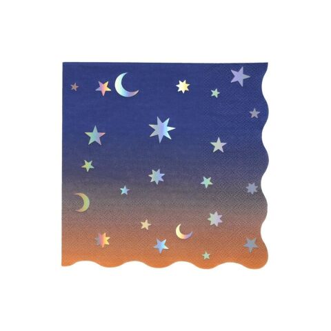 Meri Meri - Making Magic Star Large Napkins - Make Magic Yıldızlar Peçeteler (L) (16'Lı)