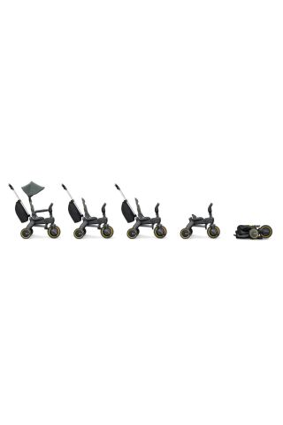 Doona Liki Trike Tek Parça Katlanır 3 Tekerlekli Bebek Bisikleti S3 - Slate Green