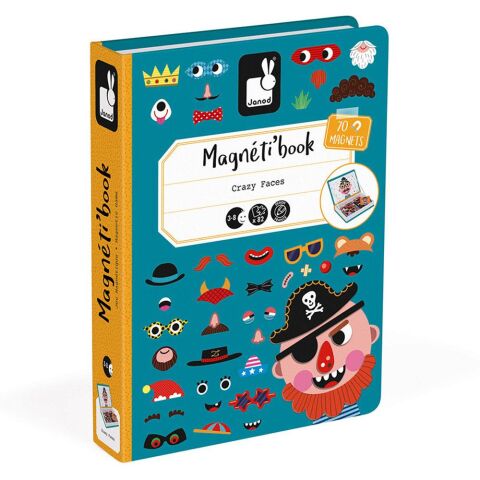 Janod Magnetibook - Mıknatıslı Oyun Kitabı Çılgın Yüzler