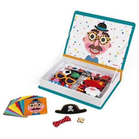 Janod Magnetibook - Mıknatıslı Oyun Kitabı Çılgın Yüzler