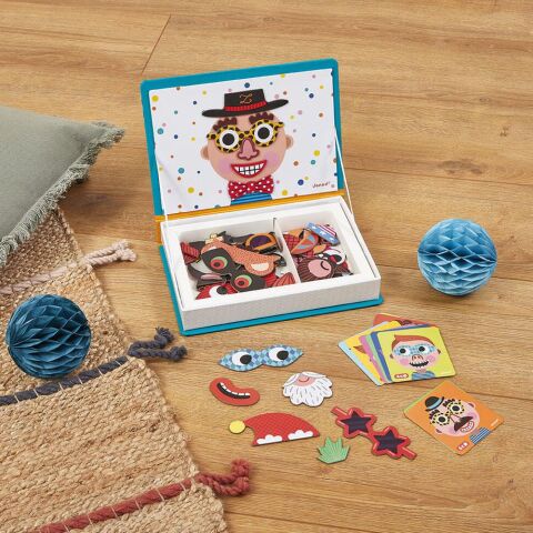 Janod Magnetibook - Mıknatıslı Oyun Kitabı Çılgın Yüzler