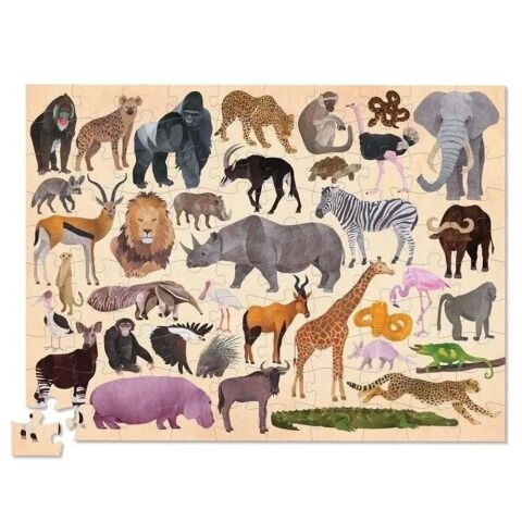 Crocodile Creek Puzzle Vahşi Hayvanlar 100 Parçalı Yapboz