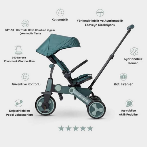 Micro 4in1 Katlanabilir Bisiklet Matcha