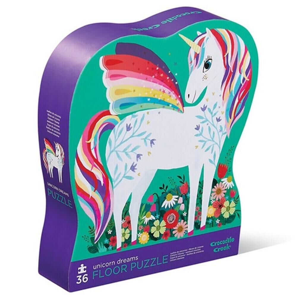 Crocodile Creek Dekoratif Puzzle Unicorn 36 Parçalı Yapboz