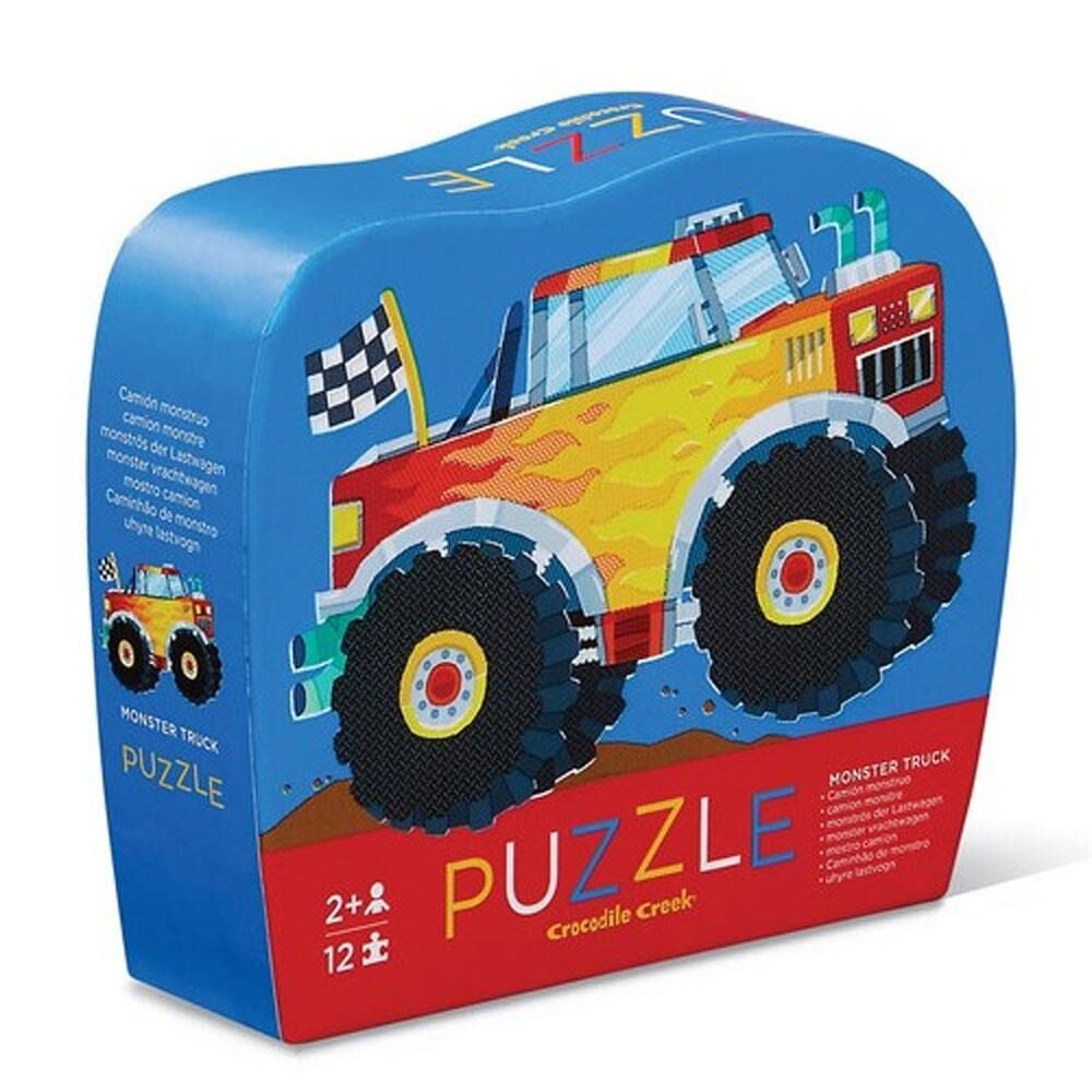 Crocodile Creek Mini Puzzle Monster Truck 12 Parçalı Yapboz