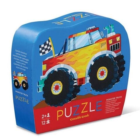 Crocodile Creek Mini Puzzle Monster Truck 12 Parçalı Yapboz