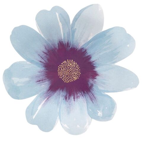 Meri Meri - Flower Garden Plates - Çiçek Bahçesi Tabaklar - L - 8'Li