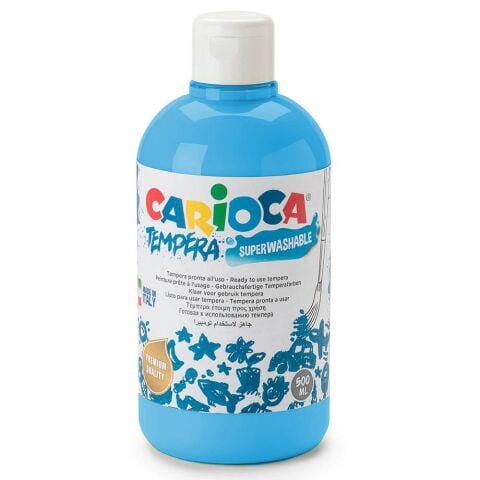 Carioca Süper Yıkanabilir Parmak Boya 500ml - Açık Mavi