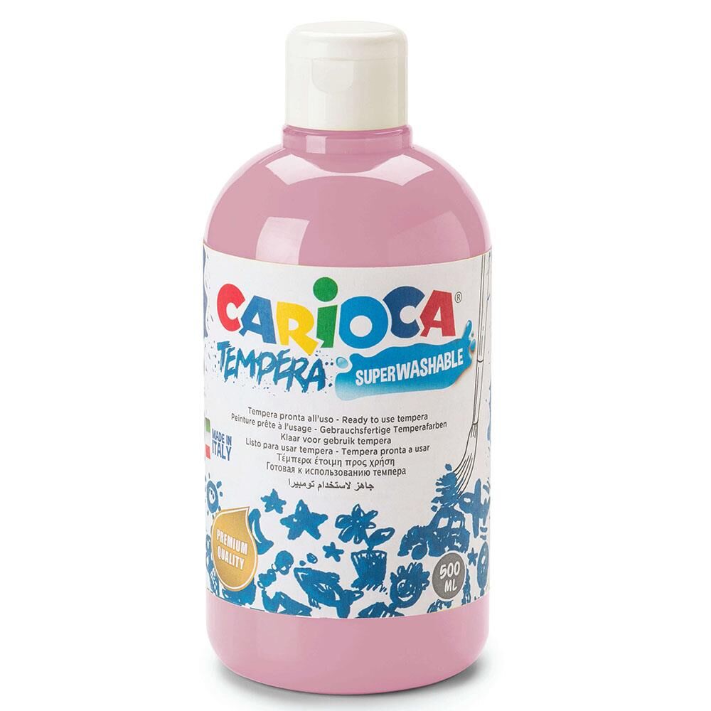 Carioca Süper Yıkanabilir Parmak Boya 500ml - Pastel Pembe