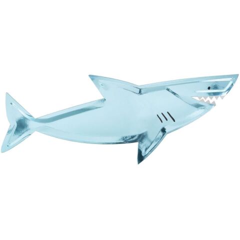Meri Meri - Shark Platters - Köpek Balığı Servis Tabakları - 4'Lü