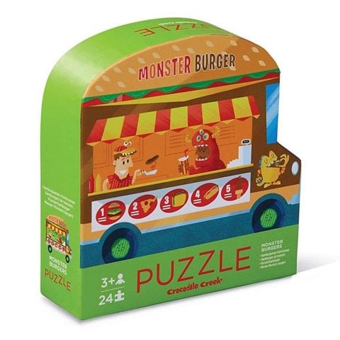 Crocodile Creek Dekoratif Puzzle Burger Kamyonu 24 Parçalı Yapboz