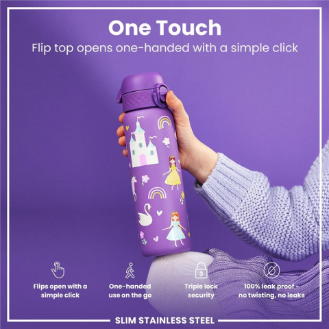 Ion8 - Paslanmaz Çelik İnce Suluk - Prenses - 600 ml - Sızdırmaz
