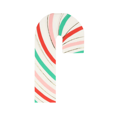 Meri Meri - Stripy Candy Cane Napkins - Çizgili Şeker Kamışı Peçeteler (16'lı)