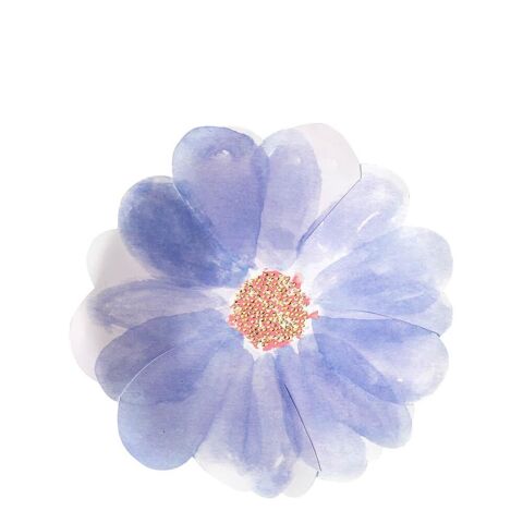Meri Meri - Flower Garden Plates - Çiçek Bahçesi Tabaklar - S - 8'Li