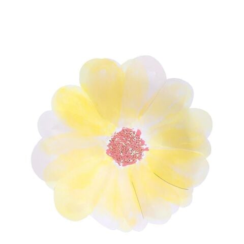 Meri Meri - Flower Garden Plates - Çiçek Bahçesi Tabaklar - S - 8'Li