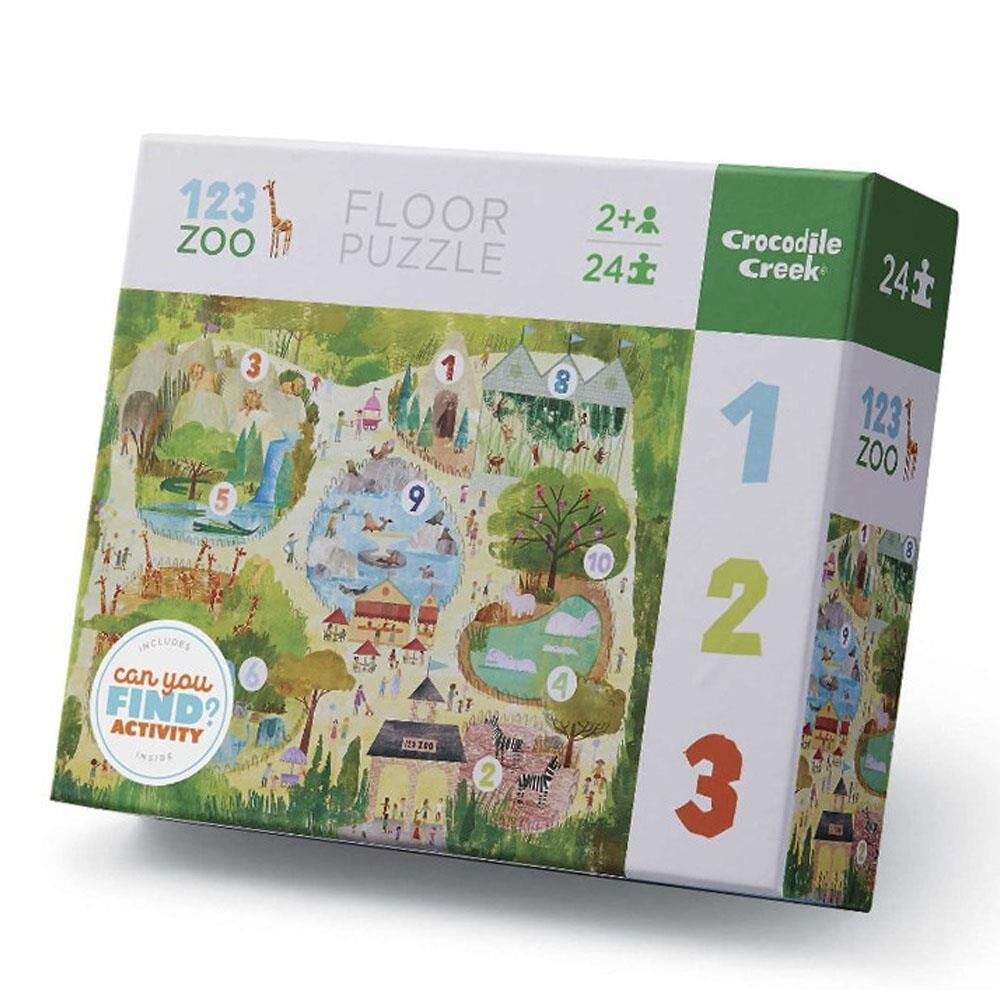 Crocodile Creek Puzzle Hayvanat Bahçesi 24 Parçalı Yapboz