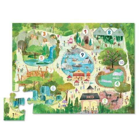 Crocodile Creek Puzzle Hayvanat Bahçesi 24 Parçalı Yapboz