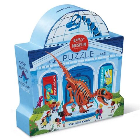 Crocodile Creek Müzede Bir Gün Puzzle Dinozor 48 Parçalı Yapboz